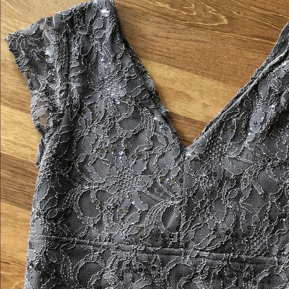 Knee length dress. Grey/bluish. - Picture 5 of 5